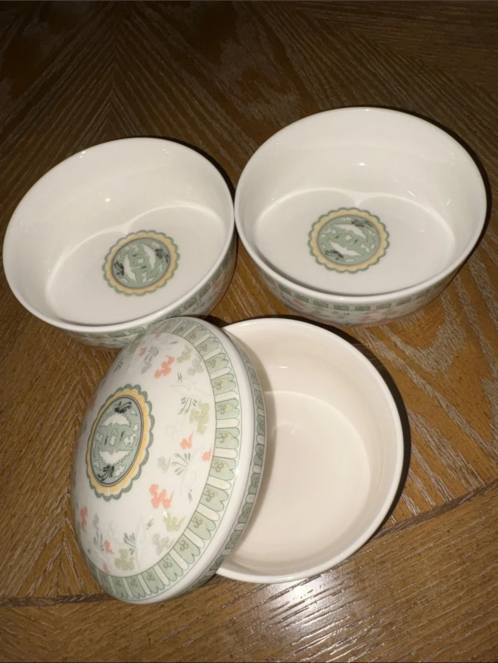 Haengnam 1986 Flying Cranes Serving Bowls